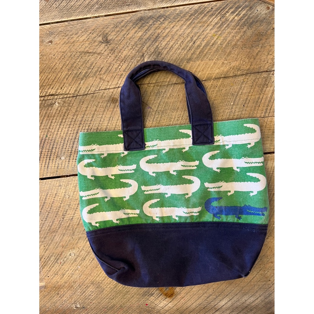 Pottery Barn Kids Mini Tote Bag Kids OS Green Good Alligator Canvas Print
